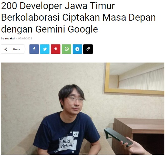 200 Developer Jawa Timur Berkolaborasi Ciptakan Masa Depan dengan Gemini Google